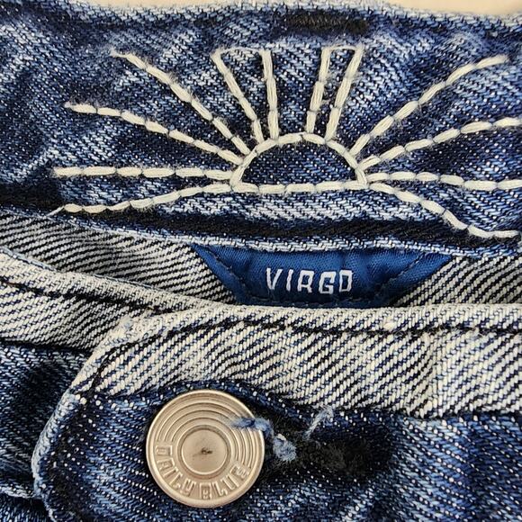 NEW Daily Blue by Adriano Goldschmeid Virgo Wide Leg Jeans Two Toned Size 30 - Picture 8 of 12